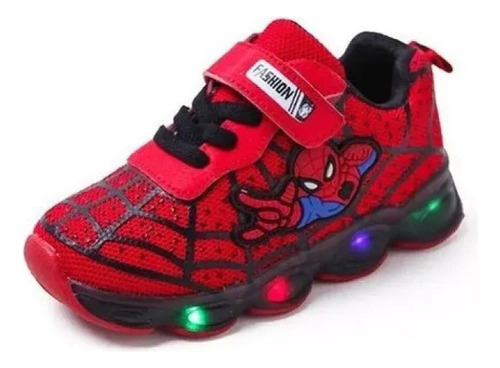 Zapatos Deportivos Transpirables Spider-man Para Bebés Con L