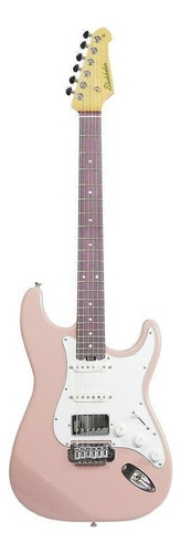 Guitarra elétrica Studebaker Sky Hawk HSS stratocaster de  marupá shell pink com diapasão de amaranto