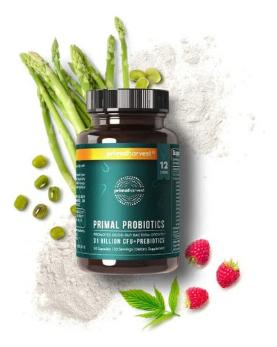 Primal Harvest Prebióticos Y Probióticos Para Mujeres Y Ho