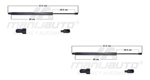 Kit Amortiguadores 5ta Puerta Chevrolet Suburban 2007 - 2013