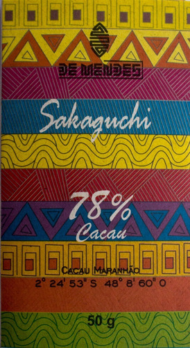 Chocolate Amargo 78% Cacau - Sakaguchi