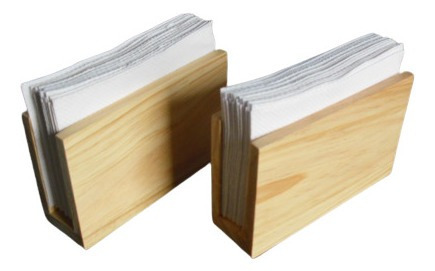 Servilleteros De Madera Pack De 6