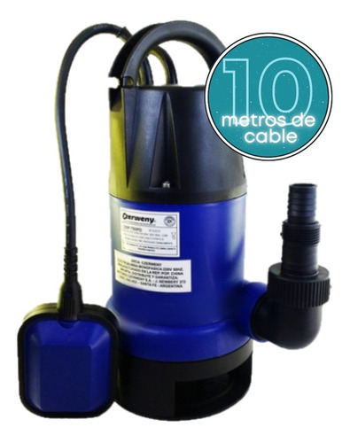 Bomba Agua Sucia Sumergible Desagote Czerweny 1 Hp Dsp750pd