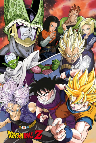 Póster Dragon Ball Z Autoadhesivo 100x70cm #753