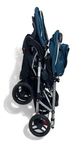 Carriola Gemelar Doble Con Canasto De Lujo Babytek P-a