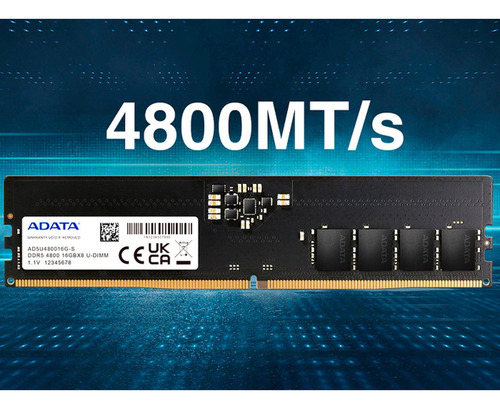 Memoria Ram Adata Ad5u480032g-s Ddr5, 4800mhz, 32gb Cl40