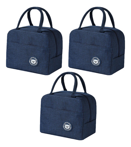 Bolsa Sacola Térmica Lancheira Marmita Academia Passeio, 3 U