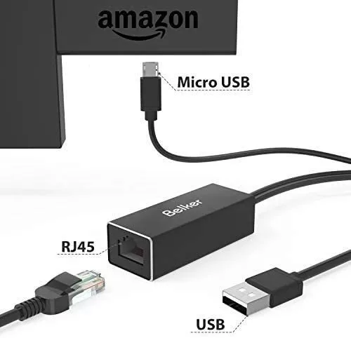 Adaptador Ethernet Fire Tv Chromecast Ultra / 2/1 / Audio