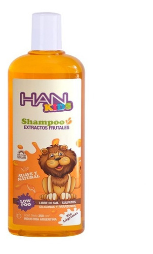 Shampoo Han Kids Extractos Fruta Filtro Solar S/sulfato 350 