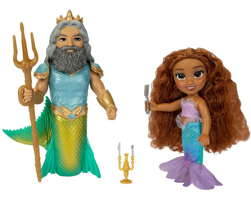 Boneca A Pequena Sereia O Filme 2023 Ariel Com O Rei Tritão