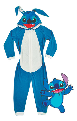 Pijama Macacão Fantasia Personagem Adulto Tam Paogg Azul