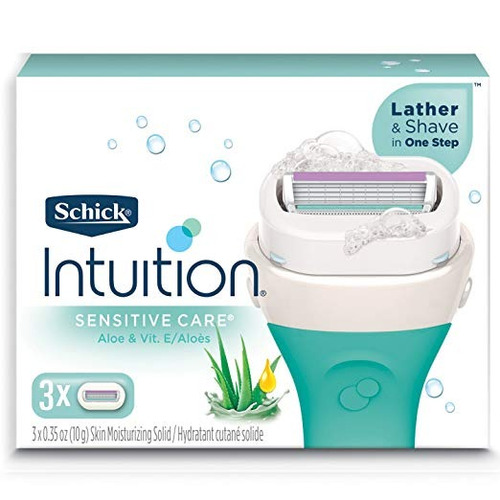 Schick Intuición Sensible Cuidado Hidratante Razor Recargas