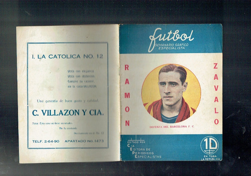 Futbol Primera Revista De Futbol En Mexico # 191 Julio 1937