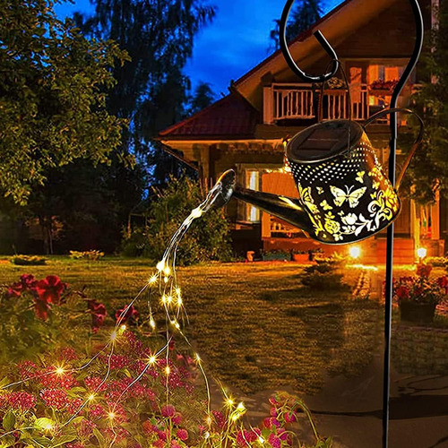 Luces Solares Para Regadera De Jardín Al Aire Libre, Luz Led