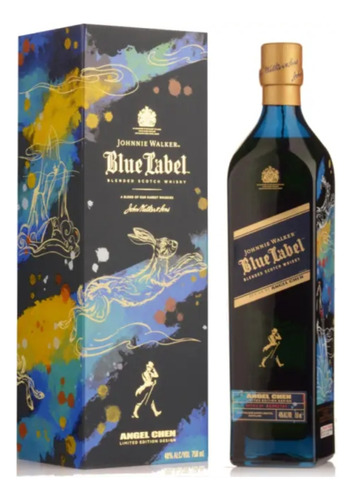 Whisky Johnnie Walker Blue Label Edición Angel Chen 40% 1 Lt