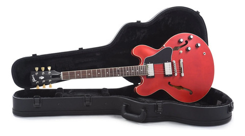 Guitarra Electrica Gibson Es-335 Satin Cherry Material Del Diapasón Palo De Rosa Orientación De La Mano Diestro