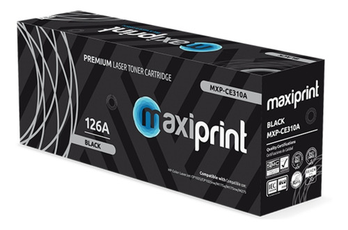 Toner Hp 126a Ce310a Negro Laserjet Pro 100 Color Mfp M175a