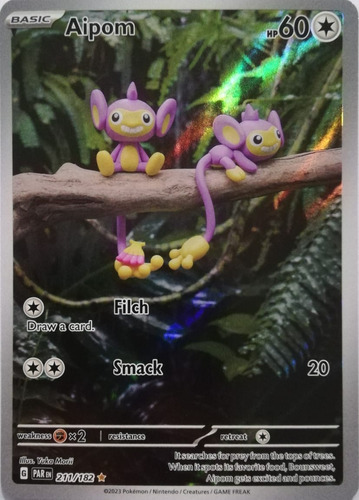 Pokémon Tcg Aipom 211/182 Holo Rare