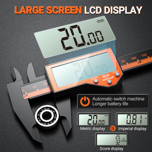 Calibre Digital Preciva 6 Pulgadas Pantalla Lcd Alta Precisi