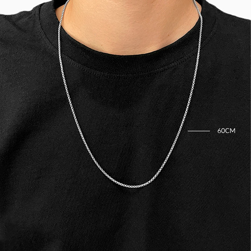 Kit Corrente De Aço E Pulseiras Masculinas Couro E Riviera