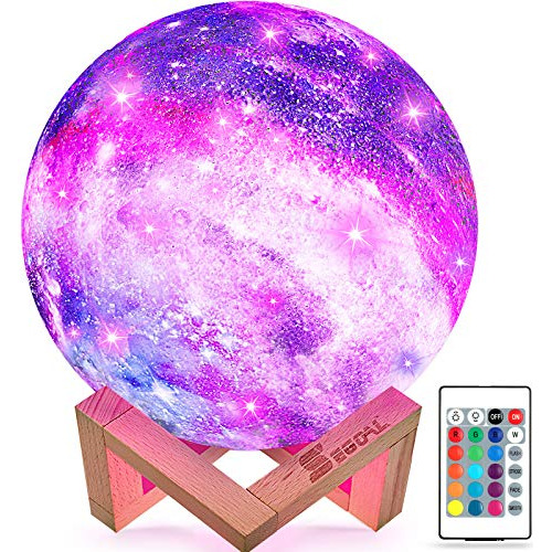 Moon Lamp Kids Night Light, 5.9 Pulgadas Galaxy Lamp 16...