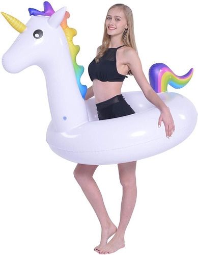 Flotador Aro Piscina Unicornio Inflable Grande Sunclub