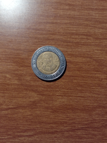 Moneda $5 Pesos, 2008, Hermenegildo Galeana, Envío Gratis