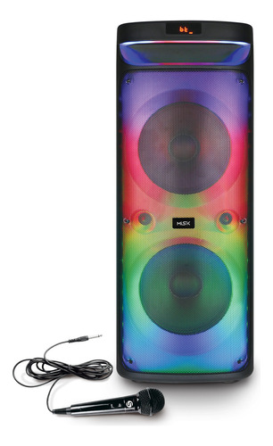 Misik - Sistema De Audio 2 X 10 - Amplificador - 25,000 W Color Negro