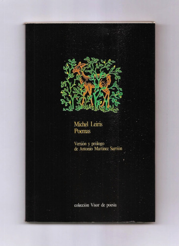 Michel Leiris Poemas Libro Usado Visor 1984 