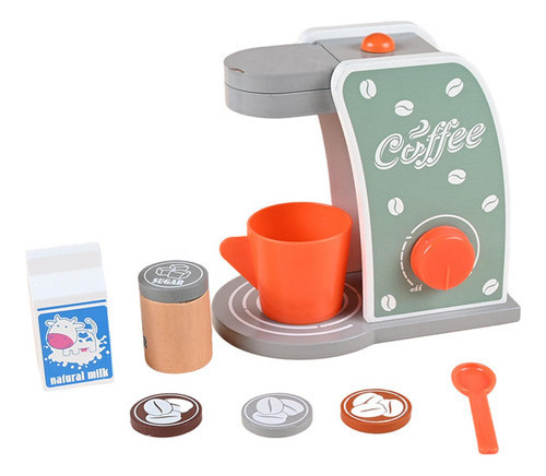 Cafetera De Madera Para Niños Con Forma De Casa De Juegos De