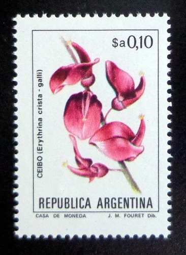 Argentina Flores Sello Gj 2100 $a 0,10 Fósforo 83 Mint L9795