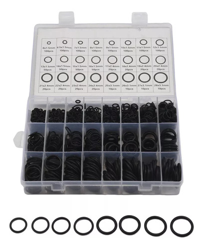 1 Kit De 1200 Piezas De Anillo Anular De Silicona De Alta