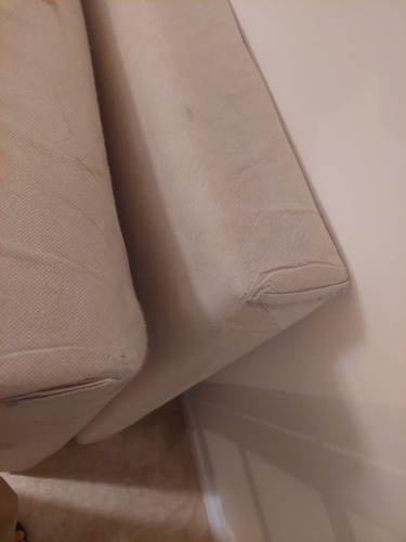 Respaldo De Cama 1 Plaza Con Funda Tusor Rosa 106 Cm X 82 Blanco (Usado)