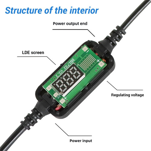 Convertidor Usb/type-c De 5v A 12v Enchufe Cigarrillos Coche