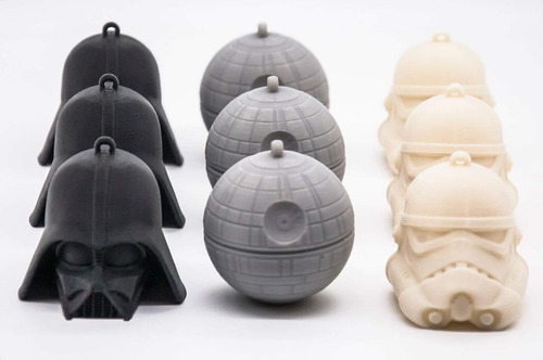 Imagen 10 de 10 de Figuras Adorno Navidad Stormtrooper Darth Vader Estrella De