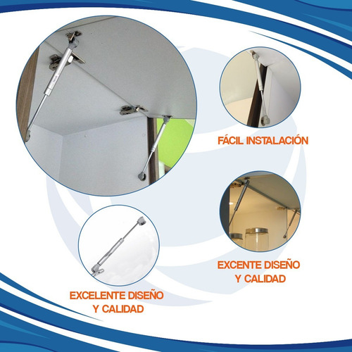 Piston A Gas 100 Newton P/ Puertas Elevables Mundo Cima