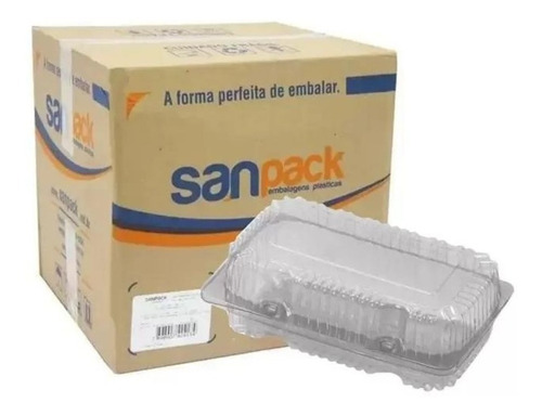 Embalagem Retangular S/20 C/100 Sanpack