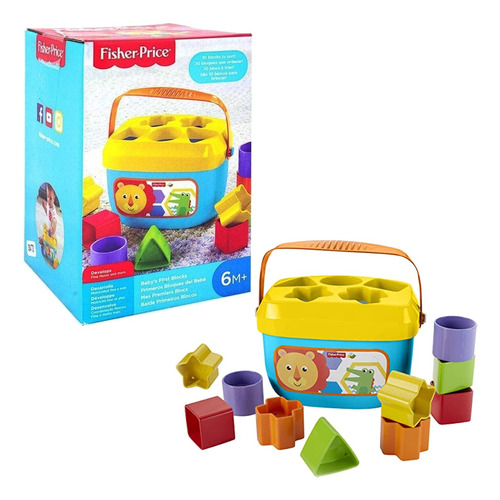 Fisher Price Cubo Primeros Bloques Bebe Juego Didáctico Bloc