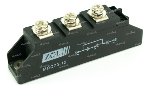 Mdc70-12 Semi-pack Diodo-diodo 70a 1200v