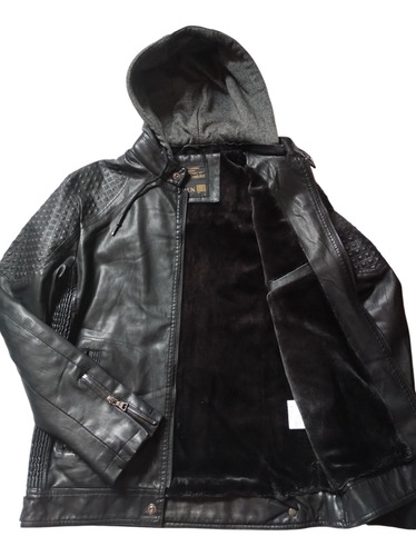 Campera De Hombre Eco-cuero Con Piel Por Dentro