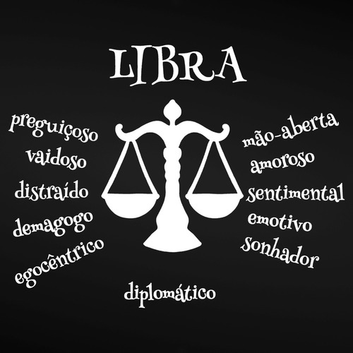 Adesivo 115x87cm - Libra Signos Do Zodíaco Signs Personalida