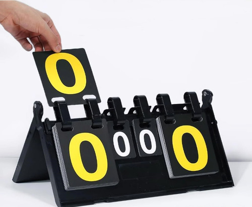 Placar De Mesa Marcador Manual Dobrável Contador De Pontos