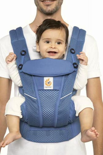 Ergobaby Omni Breeze Portabebés Todo En 1, Color Azul