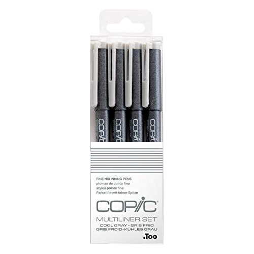 Marcadores Copic Tinta Multilínea A Base De Pigmento Gris, J