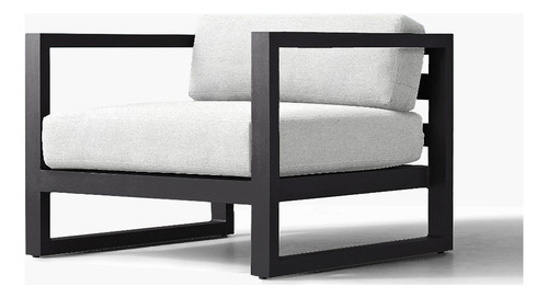 Sillón Terraza 1c Montego Lt Blanco/negro Form