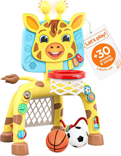 Move2play, Canasta De Baloncesto Con Forma De Jirafa Y Activ