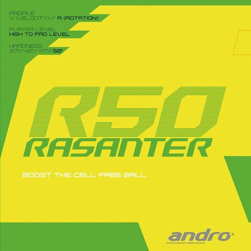 Andro Rasanter R50 Borracha Tênis De Mesa + Sidetape Grátis