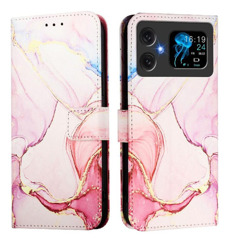 Funda For Cubot A20 Con Función Atril Y Diseño De Mármol De Poliuretano.