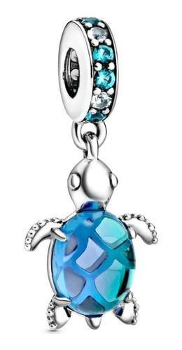 Charm - Tortuga Azul (amuleto) - Plata Fina 925