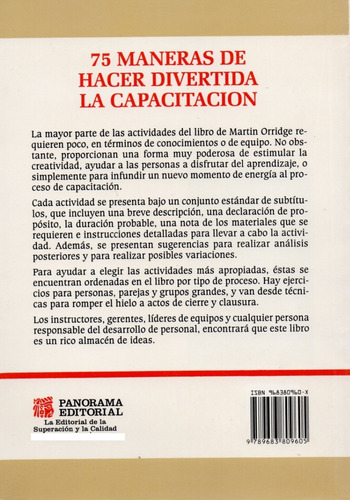 75 Maneras De Hacer Divertida La Capacitación